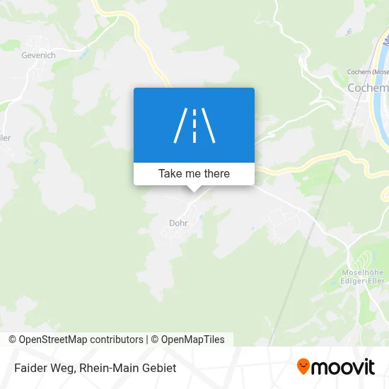 Faider Weg map