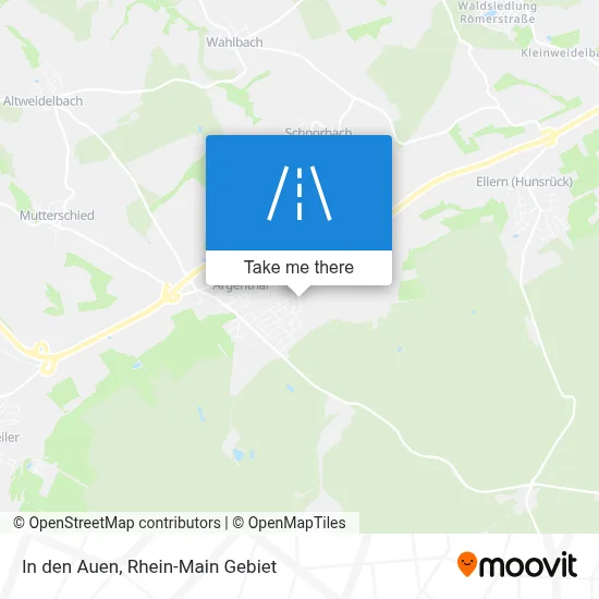 In den Auen map