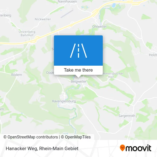 Hanacker Weg map