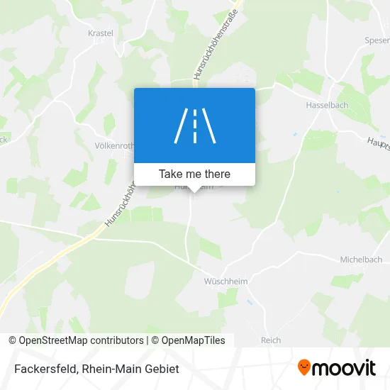 Fackersfeld map