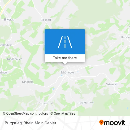 Burgstieg map