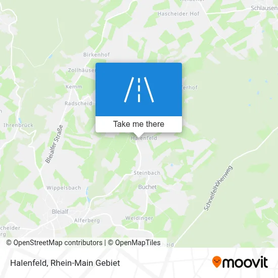 Halenfeld map