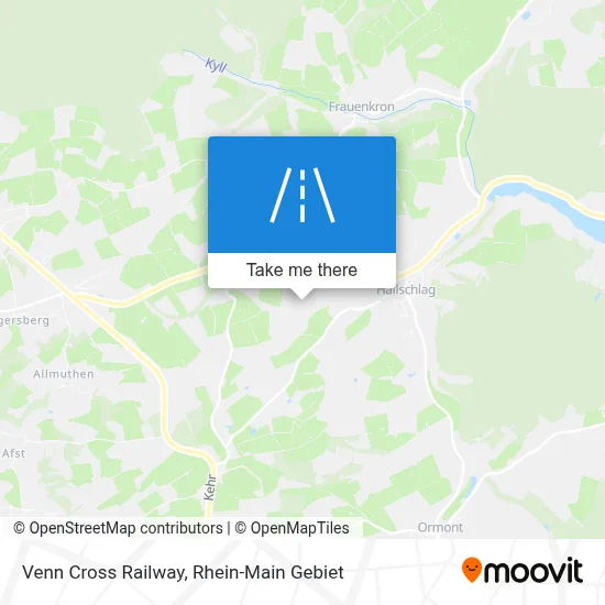 Vennquerbahn map