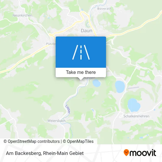 Am Backesberg map