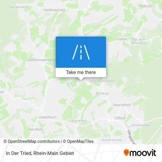 In Der Tried map