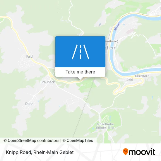 Knippweg map