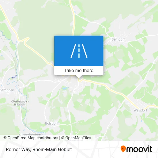 Römerweg map