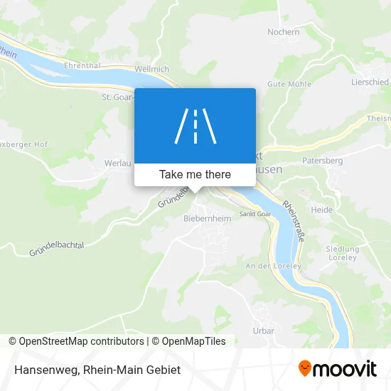 Hansenweg map