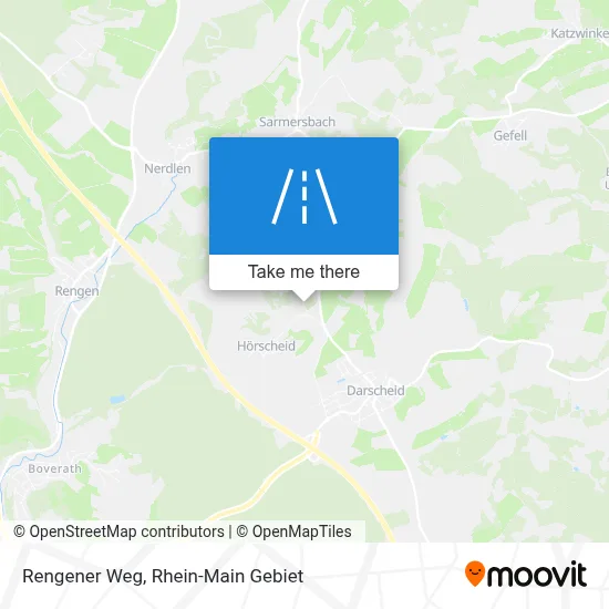 Rengener Weg map