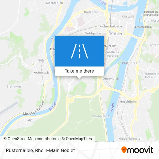 Rüsternallee map