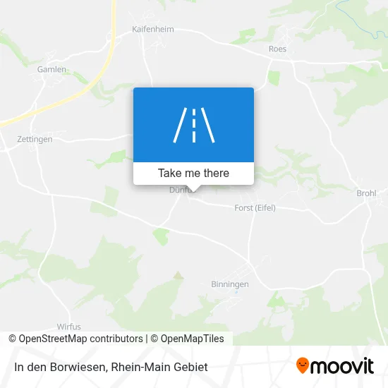 In den Borwiesen map