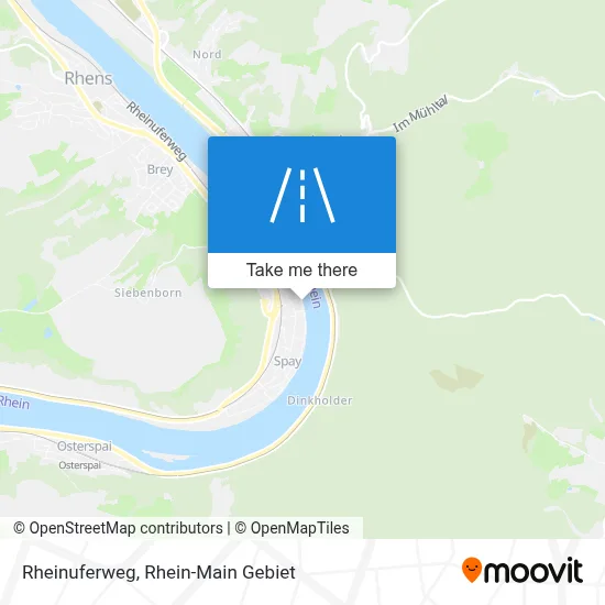 Rheinuferweg map