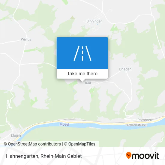 Hahnengarten map