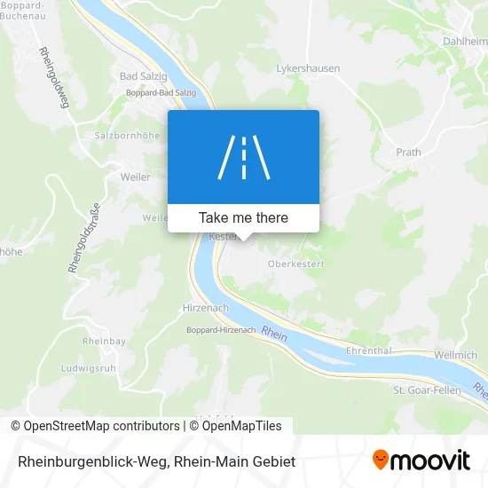 Rheinburgenblick-Weg map