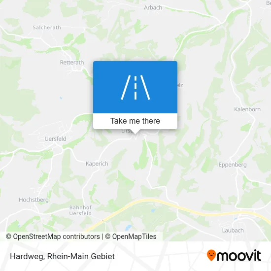 Hardweg map