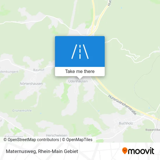 Maternusweg map