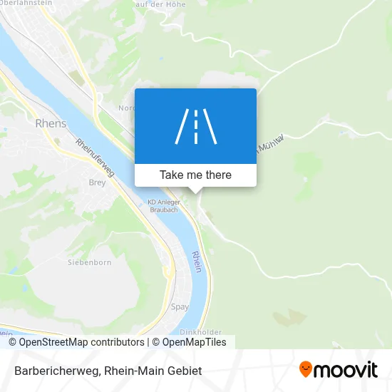 Barbericherweg map