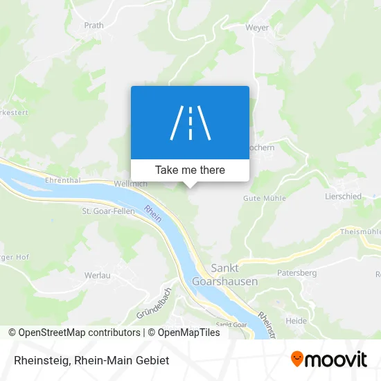 Rheinsteig map