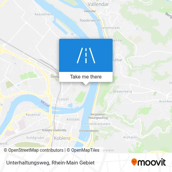 Unterhaltungsweg map