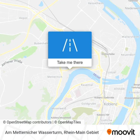 Am Metternicher Wasserturm map