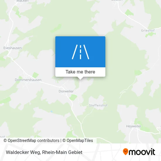 Waldecker Weg map
