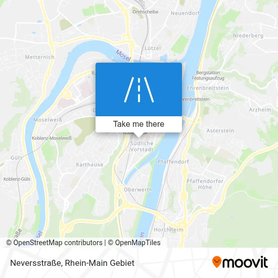 Neversstraße map