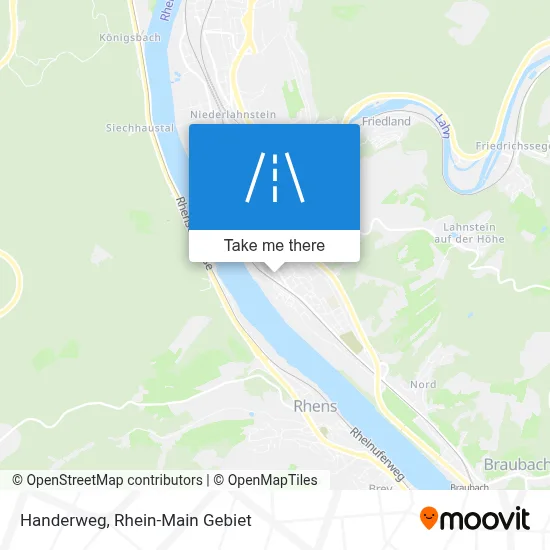 Handerweg map
