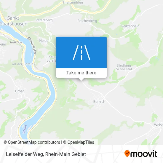 Leiselfelder Weg map