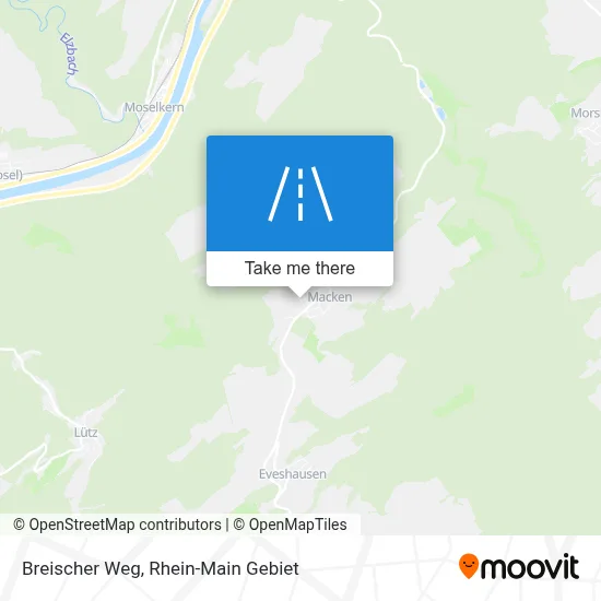Breischer Weg map