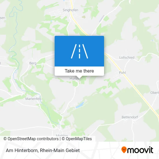 Am Hinterborn map