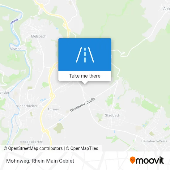 Mohnweg map