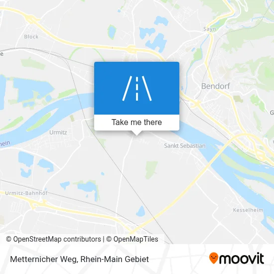 Metternicher Weg map