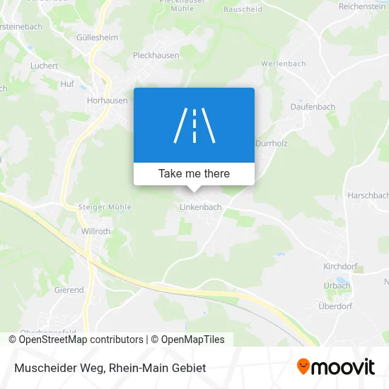 Muscheider Weg map