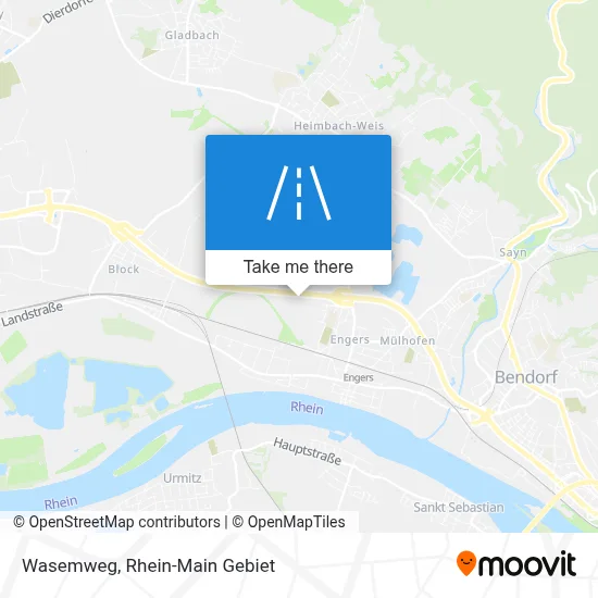 Wasemweg map
