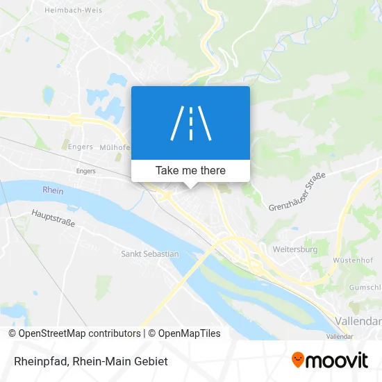 Rheinpfad map