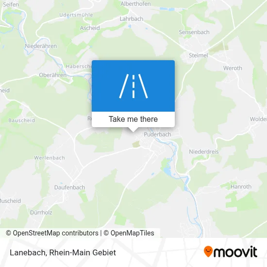 Lanebach map