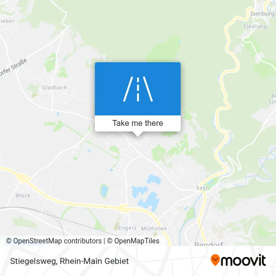 Stiegelsweg map