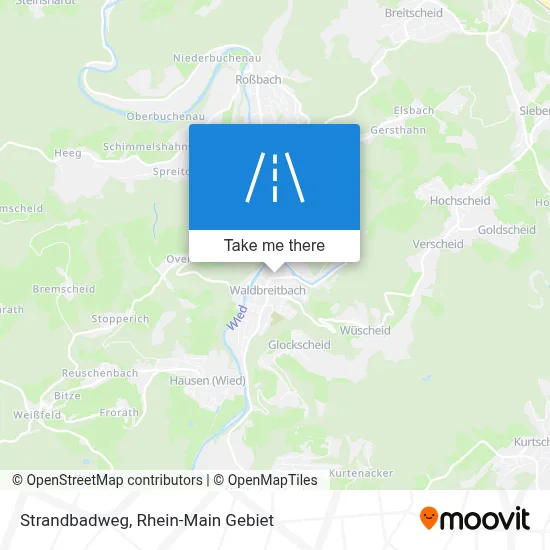 Strandbadweg map