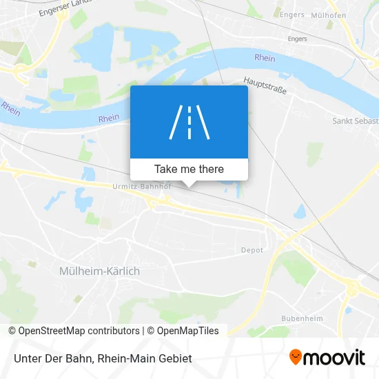 Unter Der Bahn map
