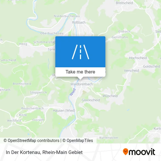 In Der Kortenau map