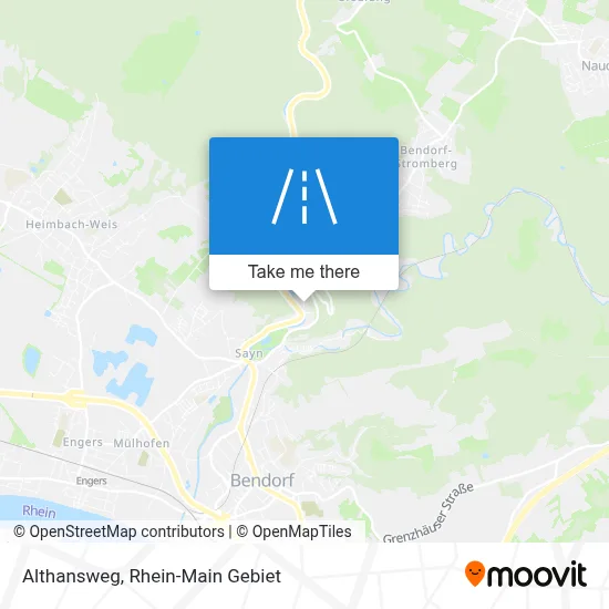 Althansweg map