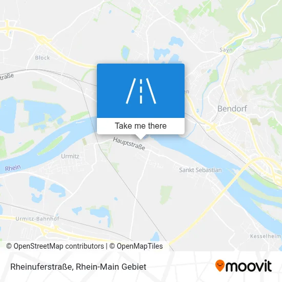 Rheinuferstraße map