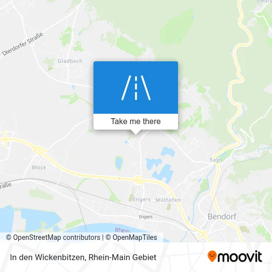 In den Wickenbitzen map