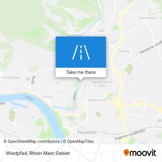 Wiedpfad map