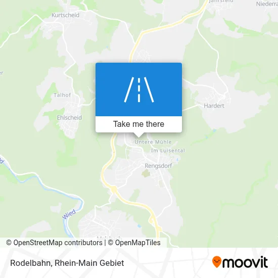 Rodelbahn map