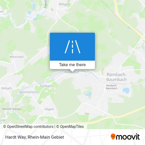 Hardtweg map