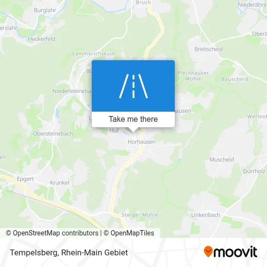 Tempelsberg map