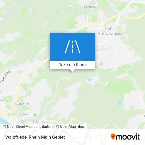 Waldfriede map