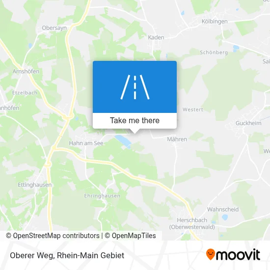 Oberer Weg map