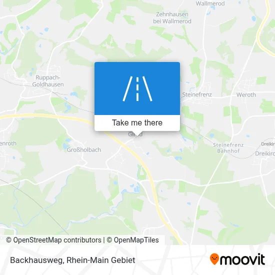 Backhausweg map